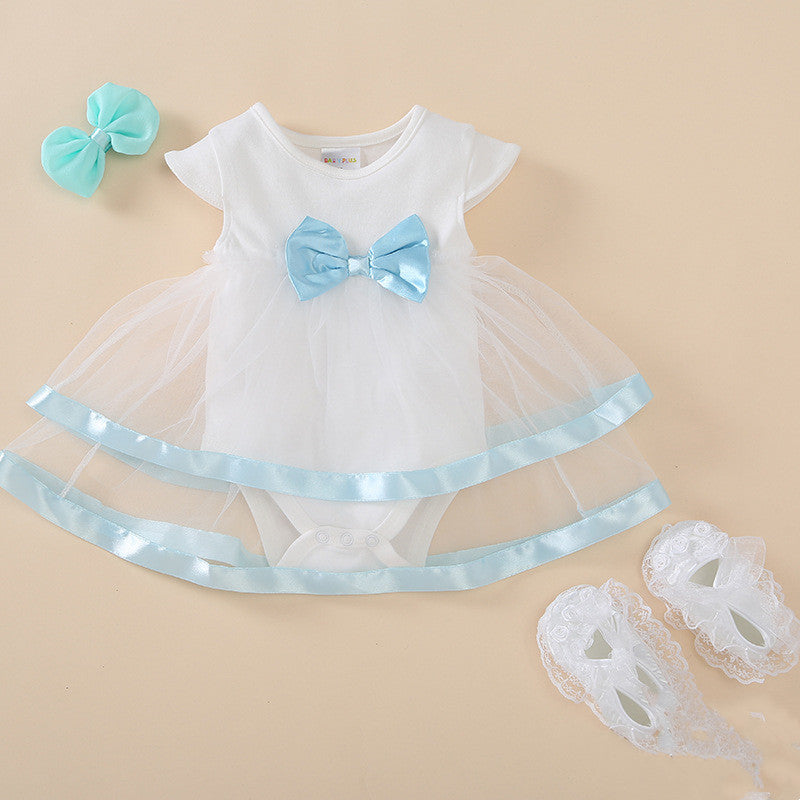 Princess Dress with Bow and Headband
