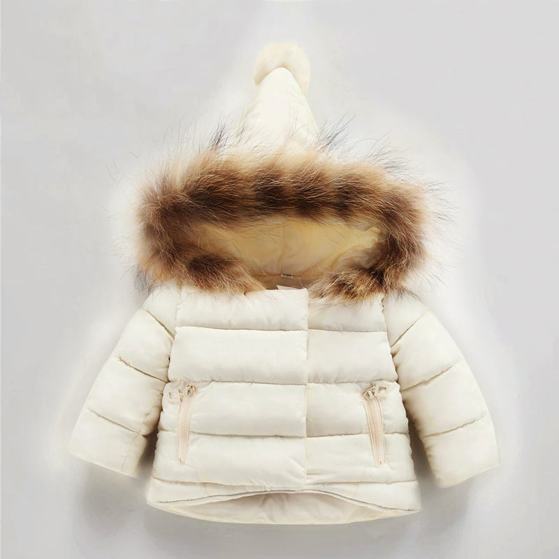 Winter Jacket with Bobble Hood