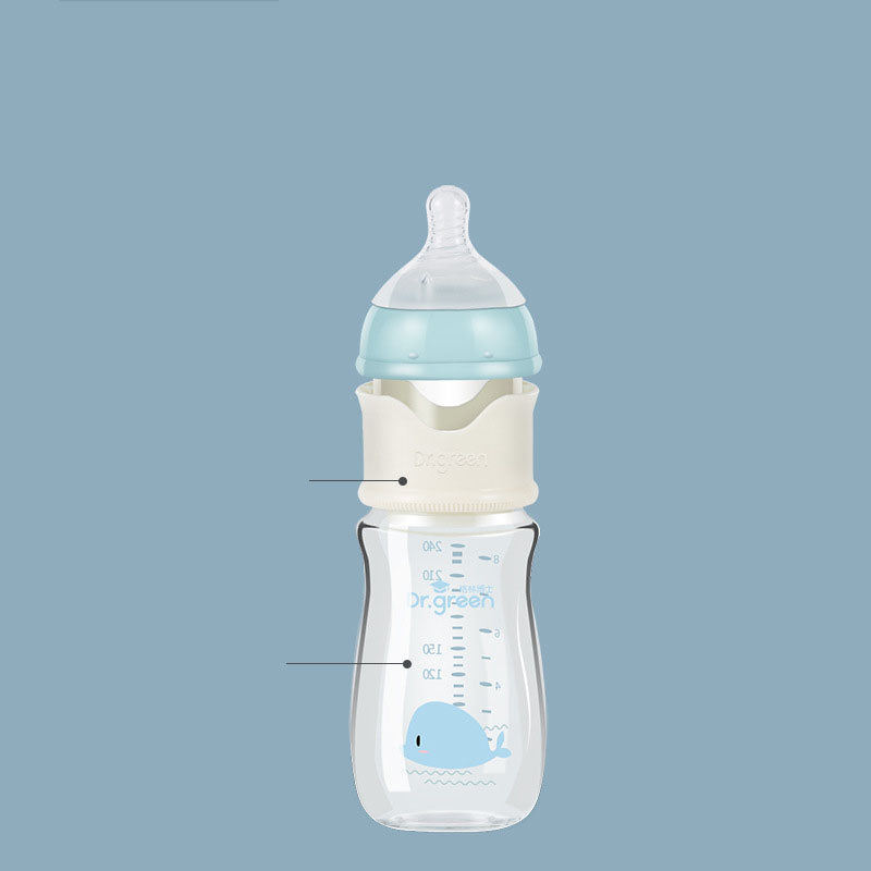 Glass Baby Bottle with Portable Heater