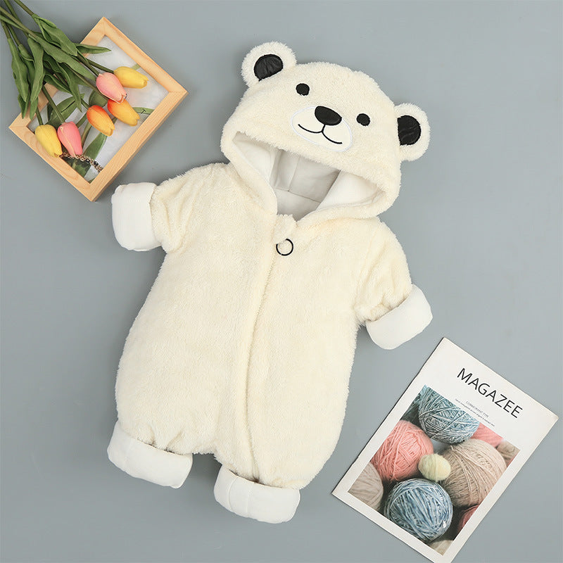 Woolly Cotton Animal Winter Onesie