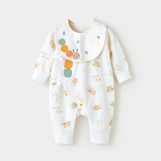 Pattern Romper and Mouth Towel