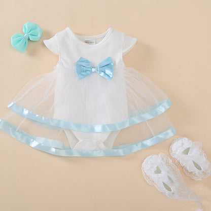 Princess Dress with Bow and Headband