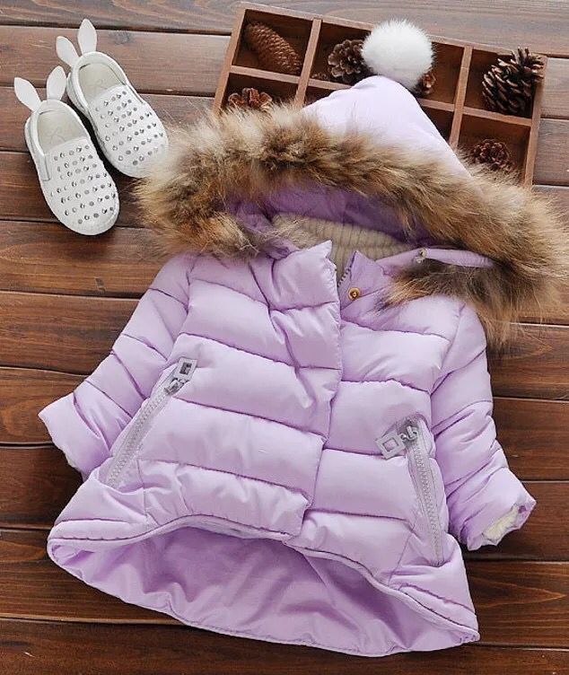 Winter Jacket with Bobble Hood