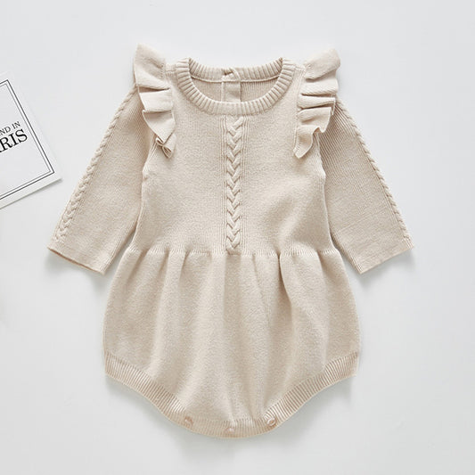 Frilled Cotton Romper