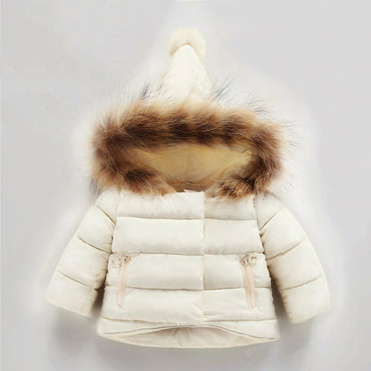 Winter Jacket with Bobble Hood