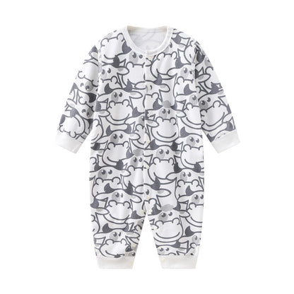 Jumpsuit Front Button Patterned