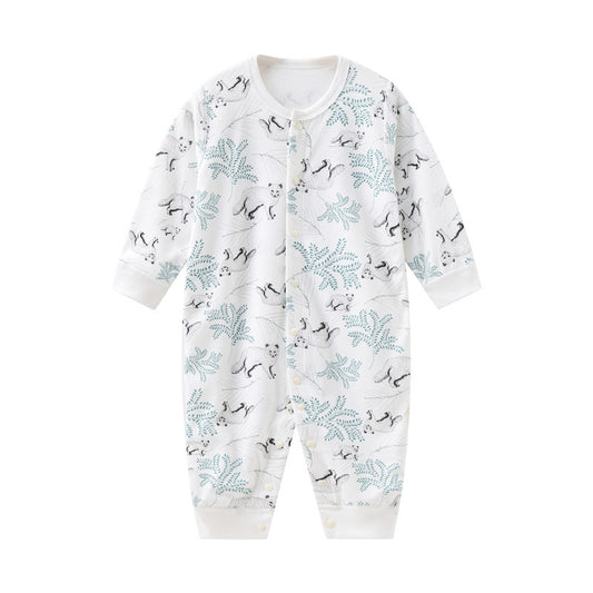 Jumpsuit Front Button Patterned