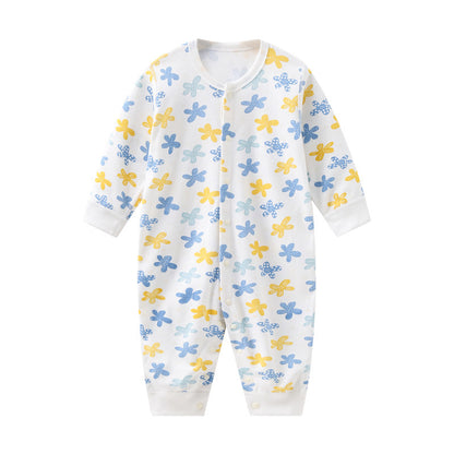 Jumpsuit Front Button Patterned