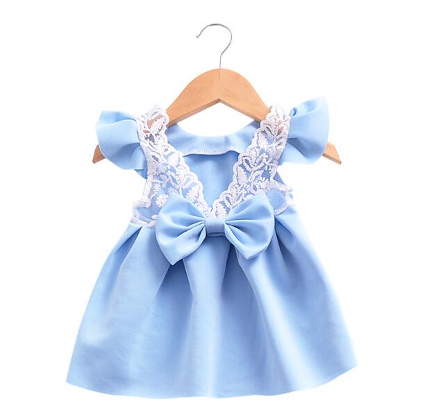 Frilled Dress with Bow