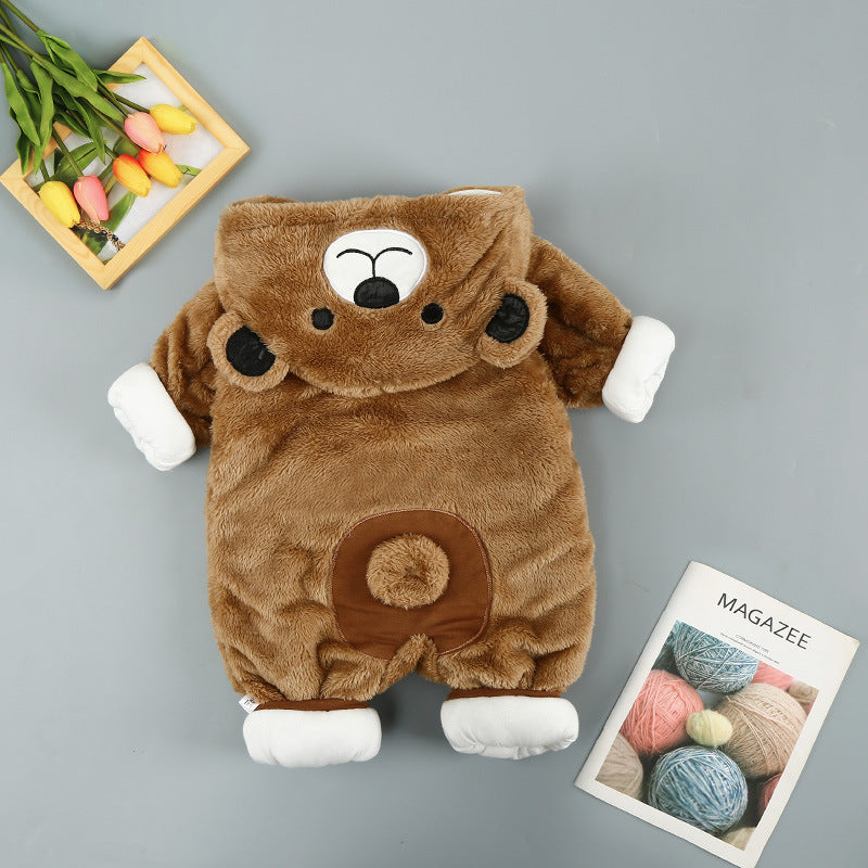 Woolly Cotton Animal Winter Onesie