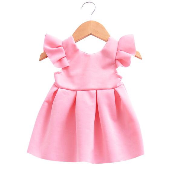 Frilled Dress with Bow