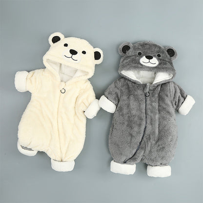 Woolly Cotton Animal Winter Onesie