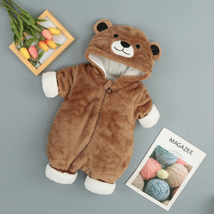 Woolly Cotton Animal Winter Onesie