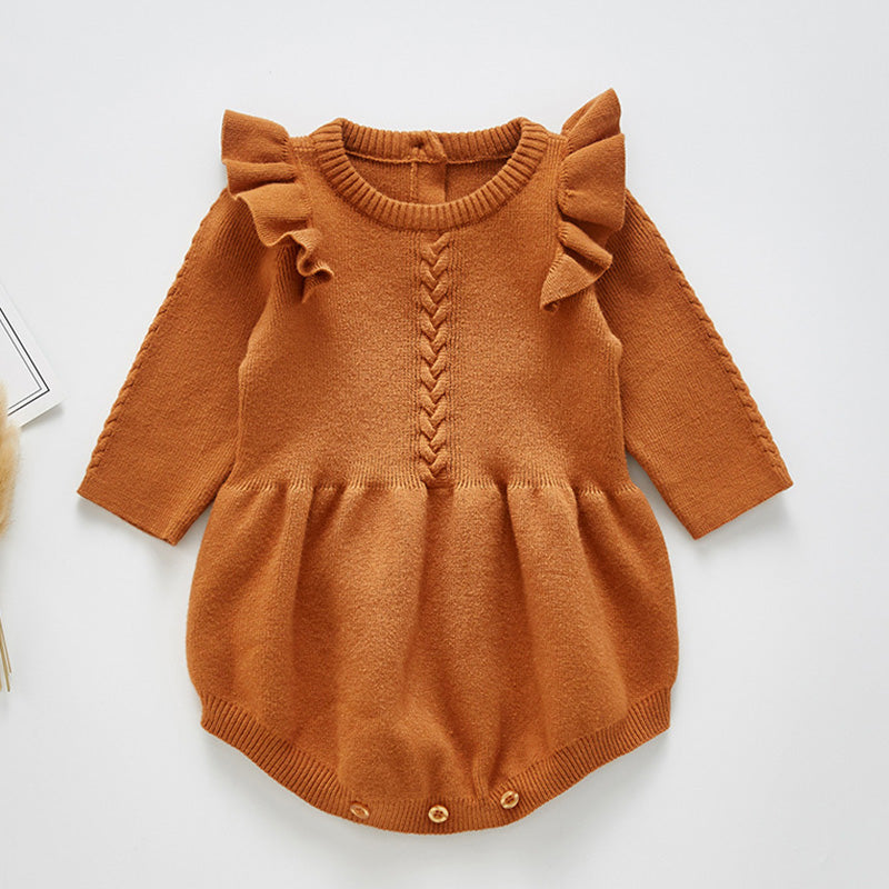 Frilled Cotton Romper