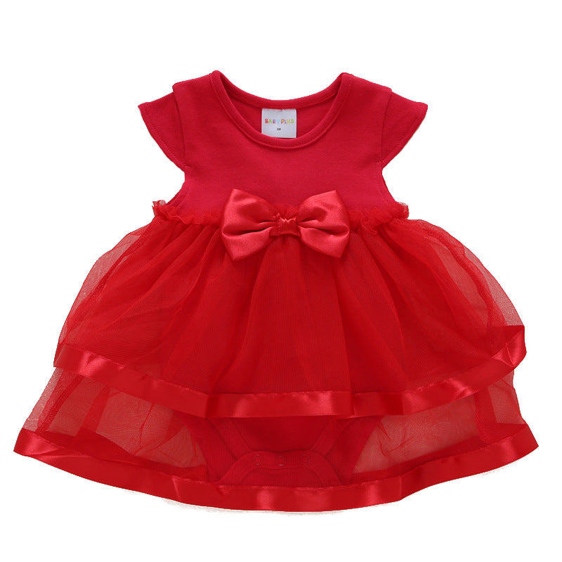 Princess Dress with Bow and Headband
