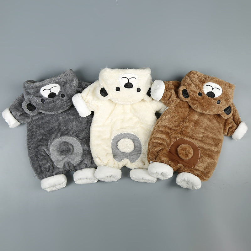Woolly Cotton Animal Winter Onesie