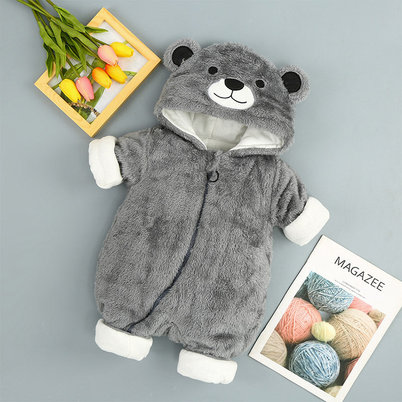 Woolly Cotton Animal Winter Onesie